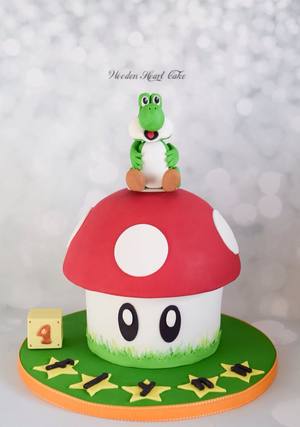Yoshi / Supermario birthday cake