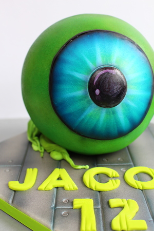 Birthday cake for and avid fan of YouTuber Jacksepticeye.  