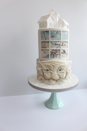 Let it snow: Awardwinning three tier Christmas Cake. Price on request.