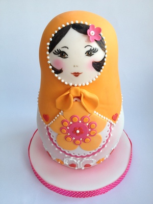 Babuschka Doll carved cake.