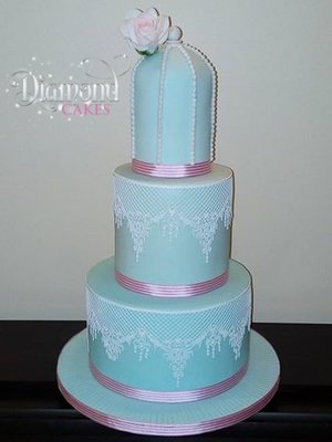 Wedding Cake - Chocolate Biscuit Cake, Pink Champagne, Red Velvet - Diamond Cakes Carlow