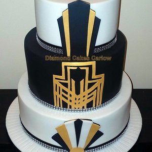 Art Deco - Lemon Drizzle, Red Velvet and Carrot Cake - Diamond Cakes Carlow
