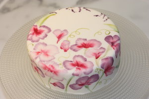 Handpainted wild flowers by crown your cake2