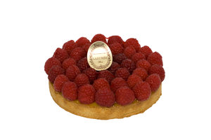 Raspberry & Passion fruit tart - PRE ORDER ONE WEEK IN ADVANCE. 4 people serving - €28 . 6 people serving - €40. 8 people serving - €55. 10 people serving - €75
