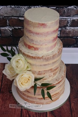 Naked cake semi naked wedding cake wedding cakes dublin shelbourne hotel wedding perfectionist confectionist 3