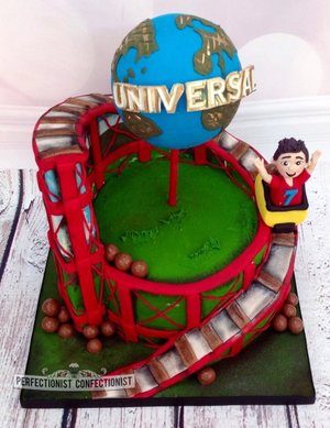 Birthday cake dublin rollercoaster birthday cake roller coaster birthday cake universal studios cake bespoke cakes funfair cake 2