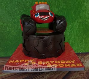 Blaze and the monster machines birthday cake cake birthday blaze dublin sworsds kinsealy malahide celebration chocolate novelty 6