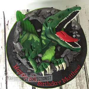 Spinosaurus birthday cake  spinosaurus cake  dinosaur birthday cake  dinosaur cake novelty cake  cake dublin  cake malahide  cake swords  %283%29