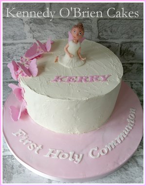 Girl communion cake