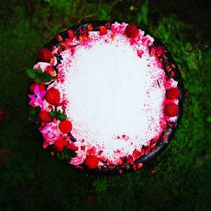 Chocolate and raspberry cake - 100% vegan