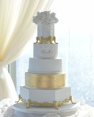 Ornate wedding cake