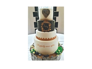 Rustic wedding cake