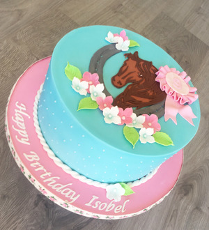 Horse Theme Birthday Cake