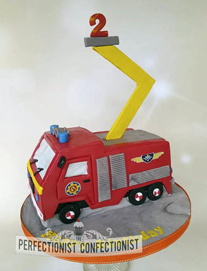 Fire engine birthday cake  fireman sam birthday cake  cakes dublin  cake swords  cake malahide  novelty cake  celebration cake  lemon cake  %282%29