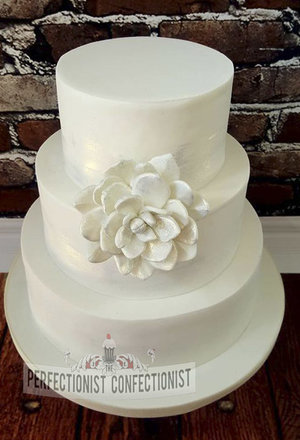 Wedding cake  castle durrow wedding cake  white  elegant  classic  succulent  dulblin  %2811%29