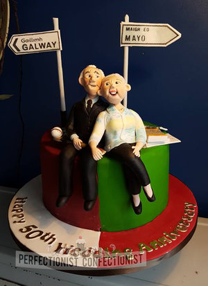 50th wedding anniversary cake  golden anniversary  cake  mayo  galway  celebration  novelty  cake toppers  dublin  swords  malahide  kinsealy  %286%29