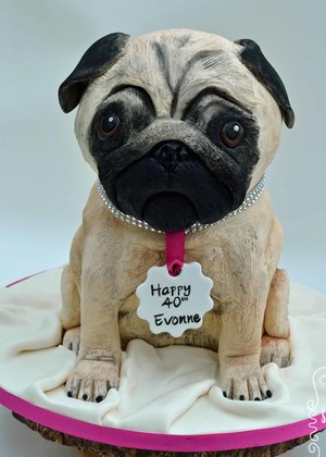 3D Pug Cake