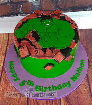 Hulk birthday cake  cake  birthday cake  incredible hulk cake  celebration  novelty  chocolate  swords  malahide  kinsealy  dublin  %285%29