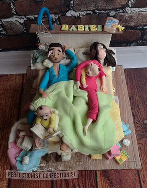 Baby Chaos - Baby Shower Cake