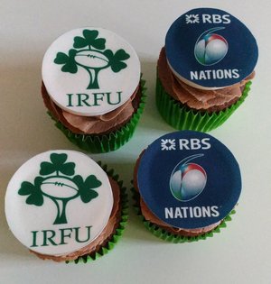 IRFU 6 Nations cupcakes