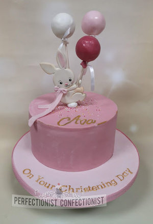 Lemon  pink  balloons  bunny  cake  christening  naming day  christening cake  naming day cake  dublin  swords  malahide  kinsealy  sutton  clontarf %282%29