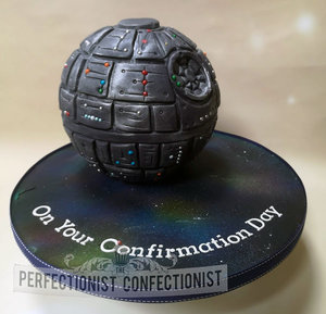 Star wars  death star  cake  birthday cake  birthday  confirmation  communion  fun  chocolate biscuit cake  dublin  swords  malahide  kinsealy  dublin %285%29