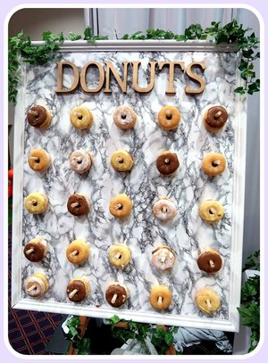 Donut board for drinks reception