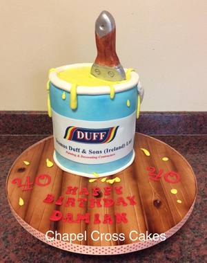 Painter's Pot Birthday Cake