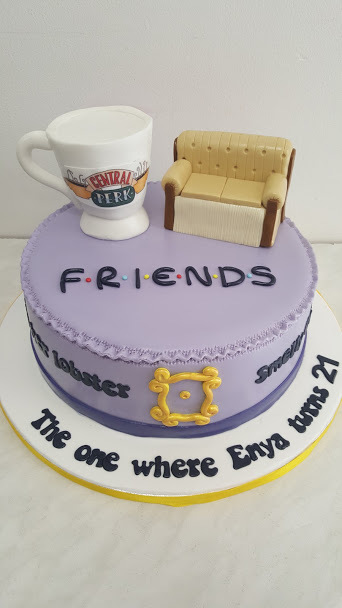 Happy 21st Birthday Vanilla Cake delivered