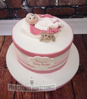 Babyshower  christening  naming day  cake  pink  blue  baby  cake topper  dublin  cake maker  swords  malahide  kinsealy %287%29