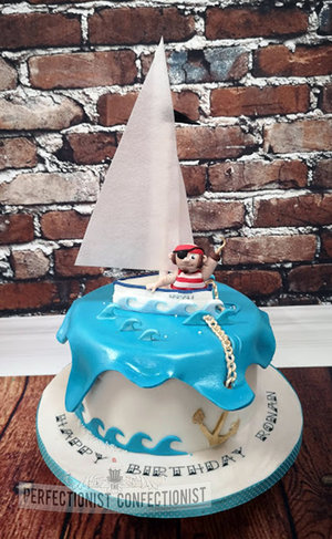Sailing  pirate  sailboat  cake  birthday  cake maker  novelty  celebration  sandymount  swords  malahide  kinsealy  dublin %287%29