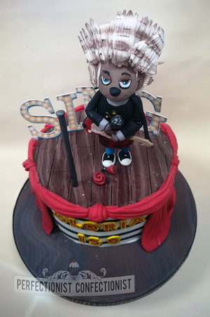 Sing  movie  birthday cake  birthday  cake  ash  cake topper  fondant  model  swordss  malahide  kinsealy  dublin  novelty  cake maker  bespoke  %283%29
