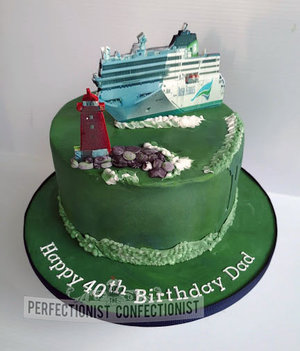 Irish ferries  birthday cake  cake  novelty  celebration  poolbeg  lighthouse  40th  dublin  swords  malahide  ringsend  cake maker  %284%29