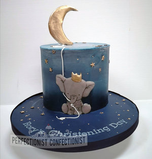 Moon  elephant  balloon  christening  naming day  first birthday  birthday  cake  cake maker  dublin  swords  malahide  kinsealy   %281%29