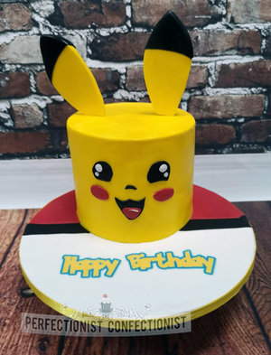 Pikachu  pokemon  birthday  cake  celebration  novelty  swords  malahide  kinsealy  dublin  cake maker  handmade   %281%29