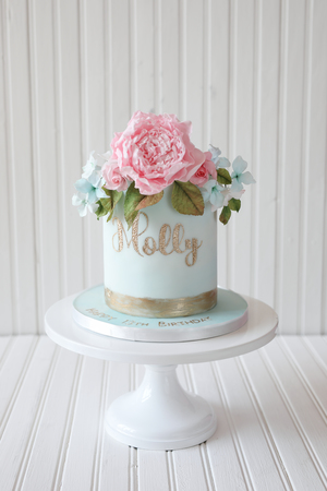 birthday cake, cake for girls, flower crown, sugar flowers