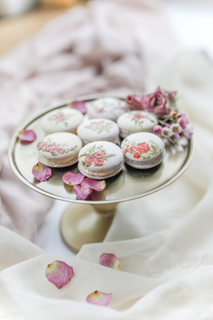 French macarons, wedding favours