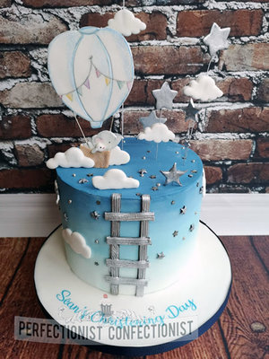 Elephant  hot air balloon  balloon  christening  naming day  cake  carrot  blue  swords  mlahaide  kinselay  dublin  celebration  cute %282%29