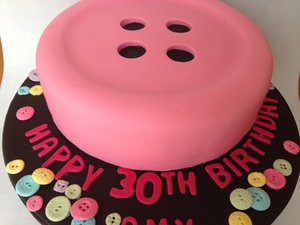 A Button 30th Birthday Cake