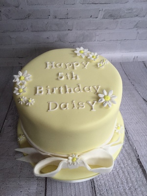 Daisy's Birthday Cake in Lemon Sponge with Lemon Buttercream