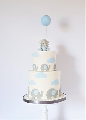 Elephant and Balloon Cake