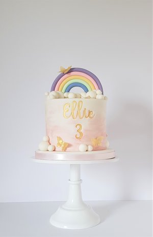 Birthday Girl Rainbow Cake