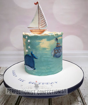 Smash cake  smask  first birthday  1st  birthday  buttercream  nautical  whale  boat  dublin  swords  malahide  kinsealy  cake maker  %286%29