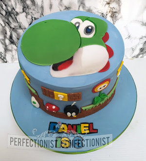 Supermario  super mario  birthday cake  birthdaycake  dublin  cake maker  yoshi  face  swords  malahide  kinsealy   %282%29