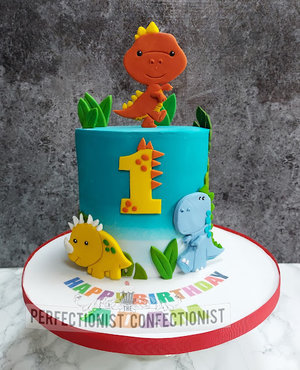 Dinosaur dino first 1st birthday cake birthday cake swords malahide kinsealy drynam dublin cakemaker cake maker novelty celebration fun %284%29