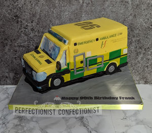 Birthday cake 90th paramedic ambulance ireland birthday cake fire brigade celebration novelty medic  %281%29
