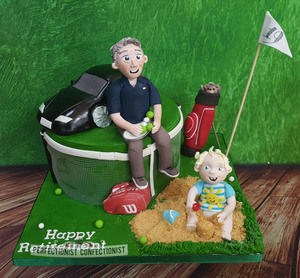 Tom - Golfing and Tennis Cake.  Price starts at €200