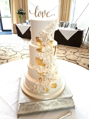 23 carat edible gold leaf design
